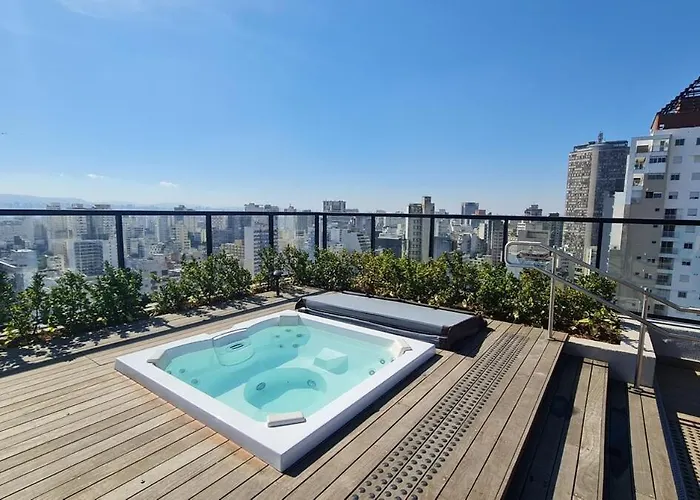 Studio Novo Is Consolacao- Ar Condicionado, Academia E Jacuzzi